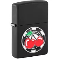Бензинова запальничка Zippo 218 Cherries Poker Chip (48905) Бензинова запальничка Zippo 218 Cherries Poker Chip (48905)