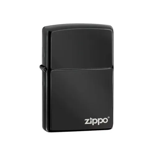 Бензинові запальнички Бензинова запальничка Zippo Ebony W/Zippo Lasered Чорна (24756ZL)