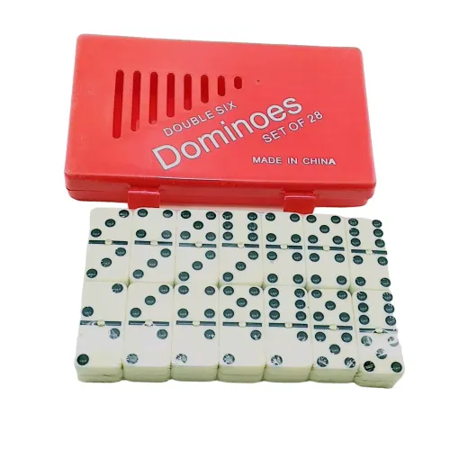 Доміно Доміно Duke у червоному пластиковому кейсі Кольорові крапки 28 шт (DN32304A)