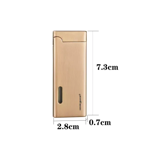 Газові запальнички Газова запальничка Silver Match La Valette з боковим (похилим) полум'ям Золотиста (40672351G)