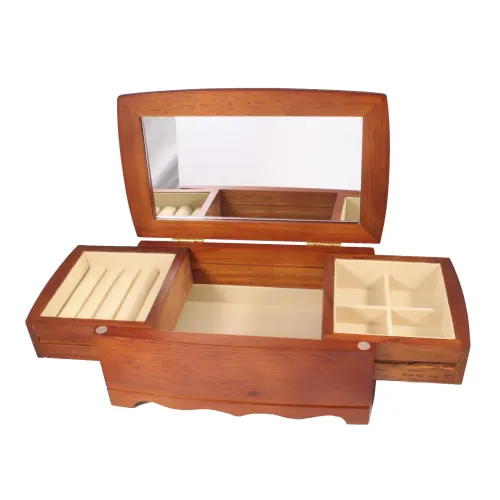 Ящики, комодики, шкафчики Комодик-сундучок для украшений King Wood, орех (JF-K0604B)