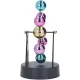 Приниматели решений и антистрессы Маятник кинетический антистресс "Цветные шары" инерционный (4 батареи АА в комплект не входят) пластик, хром (21х17х11 см) (DN29733N)