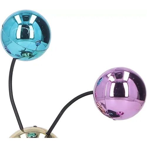 Приниматели решений и антистрессы Маятник кинетический антистресс "Цветные шары" инерционный (4 батареи АА в комплект не входят) пластик, хром (21х17х11 см) (DN29733N)