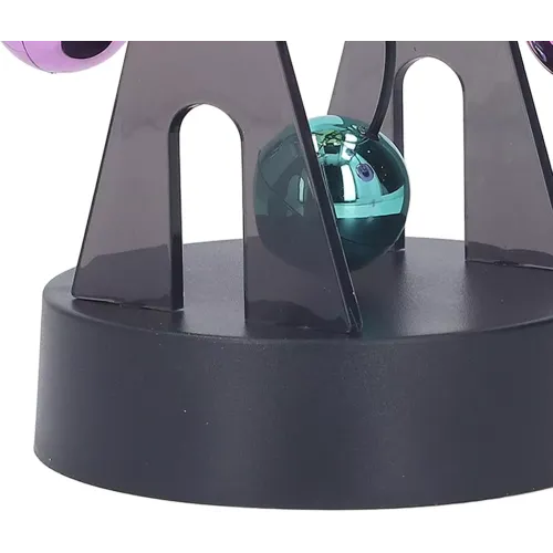 Приниматели решений и антистрессы Маятник кинетический антистресс "Цветные шары" инерционный (4 батареи АА в комплект не входят) пластик, хром (21х17х11 см) (DN29733N)