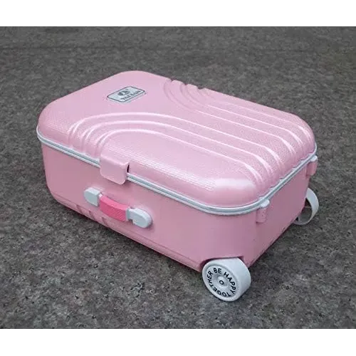 Скриньки, комодики, шафки Музична скринька чемоданчик "Балерина" з дзеркалом, пластик, рожевий (DN28749A)