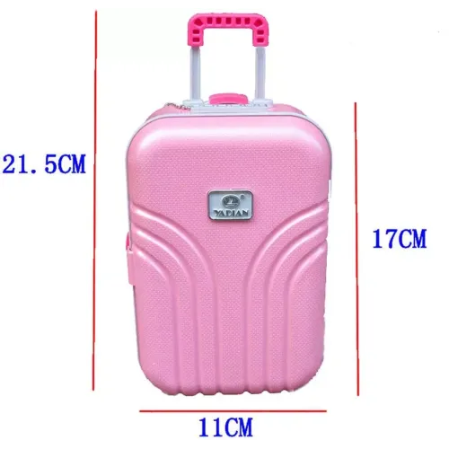 Скриньки, комодики, шафки Музична скринька чемоданчик "Балерина" з дзеркалом, пластик, рожевий (DN28749A)