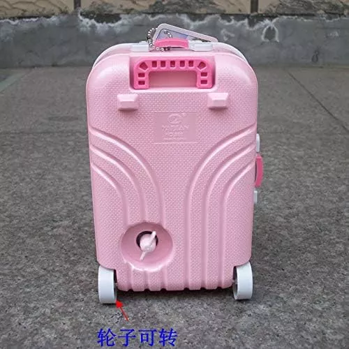 Скриньки, комодики, шафки Музична скринька чемоданчик "Балерина" з дзеркалом, пластик, рожевий (DN28749A)