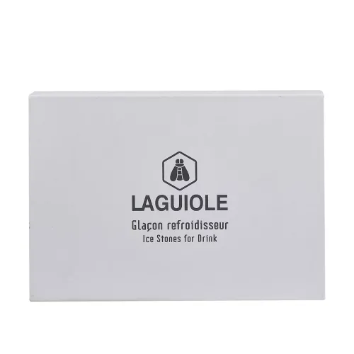 Все для алкогольных напитков Охлаждающие камушки 9 шт Laguiole для напитков в бархатном мешочке в подарочной коробке (40268870)