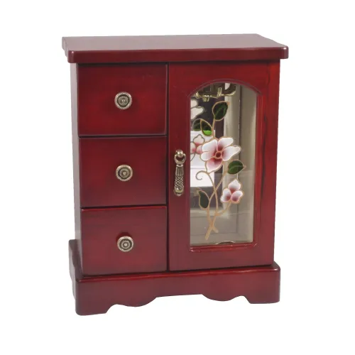 Ящики, комодики, шкафчики Шкафчик-шкафчик под украшения King Wood, вишня (JF-B3017C)