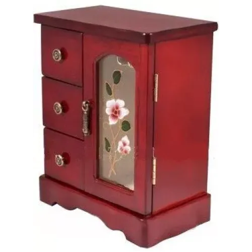 Ящики, комодики, шкафчики Шкафчик-шкафчик под украшения King Wood, вишня (JF-B3017C)