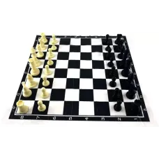 Шахи дорожні Пластикові фігури М'яка дошка (DN32386)