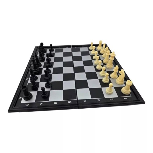 Шахи Шахи магнітні DUKE пластик, чорно-сірі, картонна упаковка 12,3х24,7х4,1 см (DN36180)