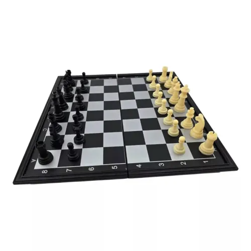 Шахи Шахи магнітні DUKE пластик, чорно-сірі, картонна упаковка 12,3х24,7х4,1 см (DN36180)