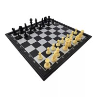 Шахи магнітні DUKE пластик, чорно-сірі, картонна упаковка 12,3х24,7х4,1 см (DN36180)