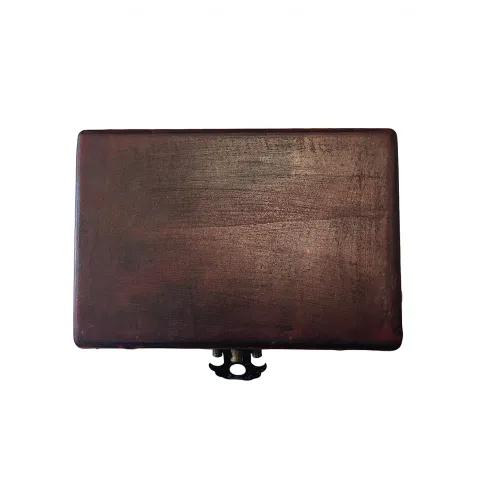 Игральные карты Шкатулка с картами в винтажном стиле "Дракон и Феникс" 2 колоды карт на 54 шт, синяя, красная рубашка (DN22075)