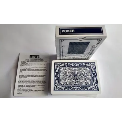 Игральные карты Шкатулка с картами в винтажном стиле "Дракон и Феникс" 2 колоды карт на 54 шт, синяя, красная рубашка (DN22075)