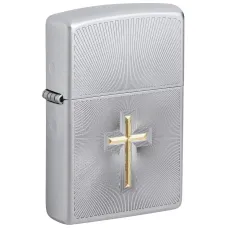 Запальничка бензинова Zippo 205 Cross Design Срібляста (48581)