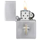 Бензинові запальнички Запальничка бензинова Zippo 205 Cross Design Срібляста (48581)