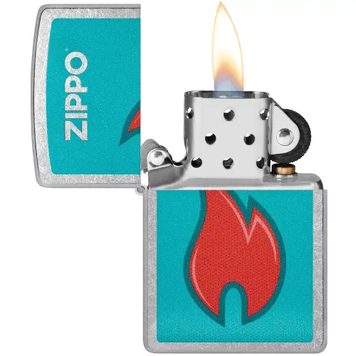 Бензинові запальнички Запальничка бензинова Zippo 207 2022PFF Flame Design Срібляста (48495) Бензинові запальнички Запальничка бензинова Zippo 207 2022PFF Flame Design Срібляста (48495)