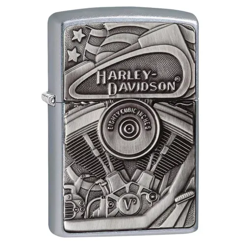 Бензинові запальнички Запальничка бензинова Zippo 207 Harley-Davidson Motor Flag (29266)