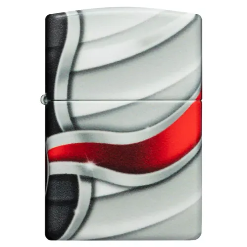 Бензиновые зажигалки Зажигалка бензиновая Zippo Flame Design с покрытием White Matte (49357)