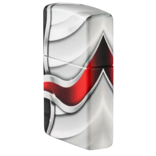 Бензиновые зажигалки Зажигалка бензиновая Zippo Flame Design с покрытием White Matte (49357)
