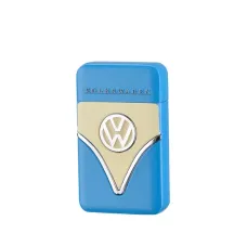 Зажигалка газовая пьезо турбо Licences VW Full Cap Metal Желто-голубая (40610124YEBLU)