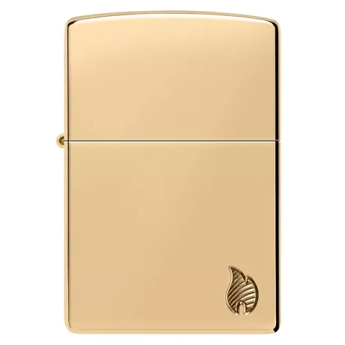 Бензинові запальнички Запальничка армована бензинова ZIPPO Armor® High Polish Brass Flame Design Series Flame (46397)