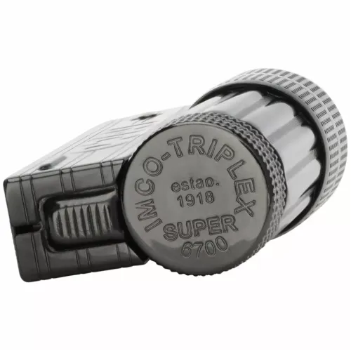 Бензинові запальнички Запальничка бензинова IMCO Triplex Super 6700P Oil Brass gunmetal IMCO Logo Black чорний хром (IM1800023)