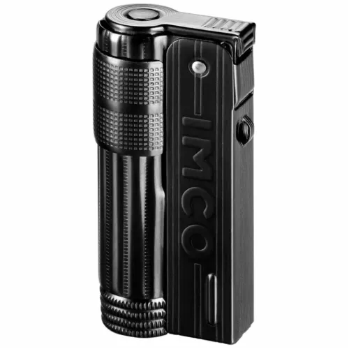 Бензинові запальнички Запальничка бензинова IMCO Triplex Super 6700P Oil Brass gunmetal IMCO Logo Black чорний хром (IM1800023)