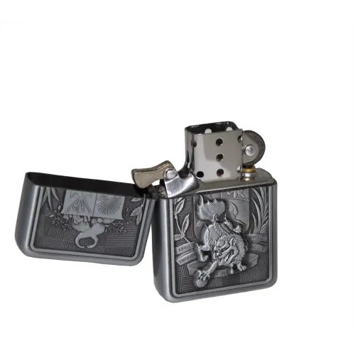 Бензиновые зажигалки Зажигалка бензиновая STAR Серебристая (23601STAR)