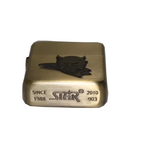 Бензиновые зажигалки Зажигалка бензиновая STAR Золотистый (24086STAR)