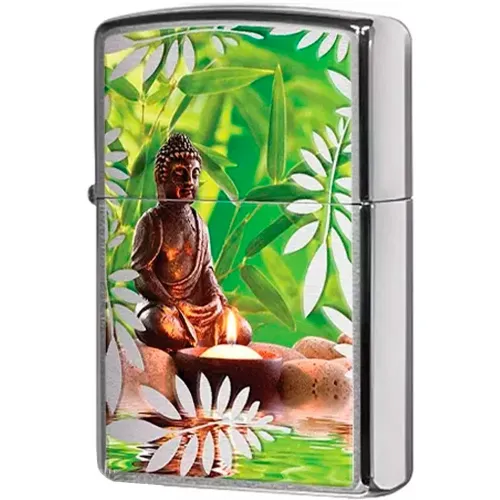 Бензиновые зажигалки Зажигалка бензиновая ZIPPO Buddah (29058)