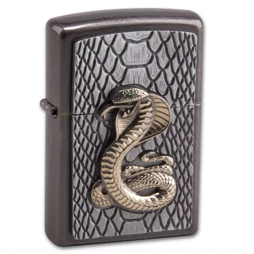 Бензиновые зажигалки Зажигалка бензиновая ZIPPO Kobra gold (2005928)