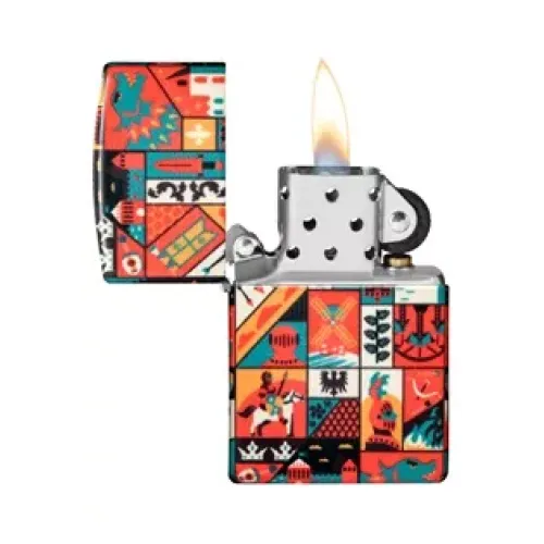 Бензинові запальнички Запальничка бензинова "ZIPPO" Old Ages Design (48786) Бензинові запальнички Запальничка бензинова "ZIPPO" Old Ages Design (48786)