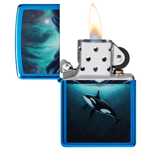 Бензиновые зажигалки Зажигалка бензиновая Zippo Whale Design (48984) Бензиновые зажигалки Зажигалка бензиновая Zippo Whale Design (48984)