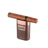 Запальничка газова для сигар настільна 4 турбо Silver Match Monaco підставка для сигари, темна мідь, подарункова коробка (40674372) Запальничка газова для сигар настільна 4 турбо Silver Match Monaco підставка для сигари, темна мідь, подарункова коробка (40674372)