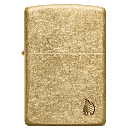 Запальничка армована бензинова ZIPPO Armor® Tumbled Brass Series Flame (46398)