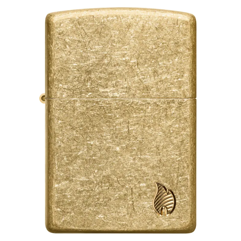 Запальничка армована бензинова ZIPPO Armor® Tumbled Brass Series Flame (46398)
