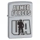 Зажигалка бензиновая Zippo Ukraine Satin Chrome гравировка Вооруженные силы Украины (205 AFU)