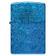 Зажигалка армированная бензиновая ZIPPO Armor® High Polish Blue Hamsa Design, голубой полированный (46752)