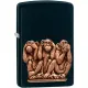 Зажигалка бензиновая Zippo Three Monkeys черный (29409) зажигалка бензиновая Zippo