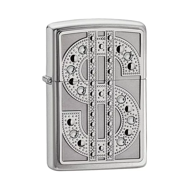 Зажигалка ZIPPO 250 Bling Emblem Silver (20904)