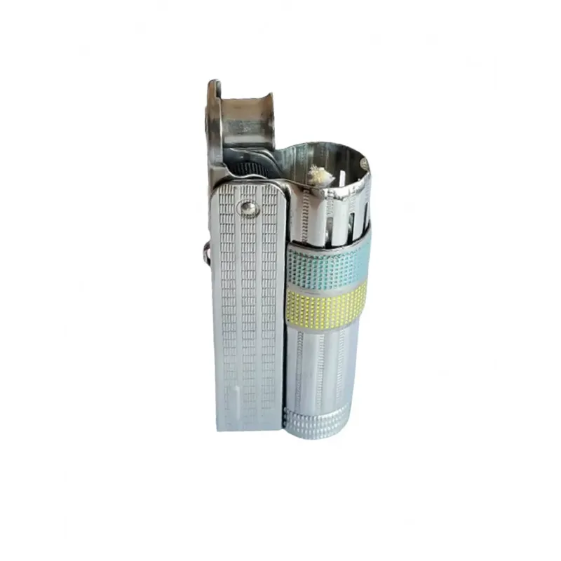 Зажигалка бензиновая IMCO Super 6700 Triplex Oil chrome yellow-blue Two Tone хром желто-голубая (IM1800083)