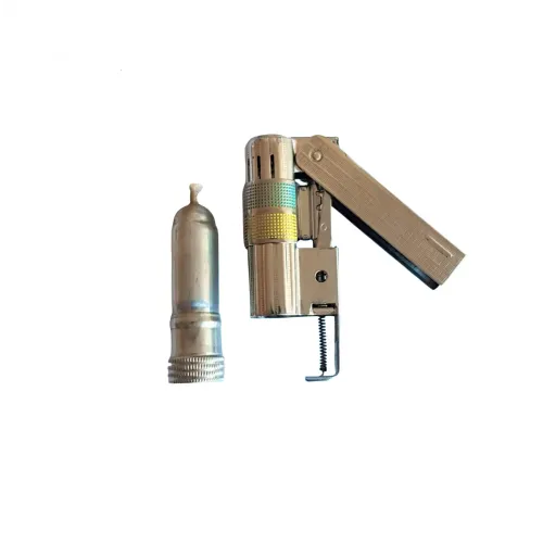 Зажигалка бензиновая IMCO Super 6700 Triplex Oil chrome yellow-blue Two Tone хром желто-голубая (IM1800083)
