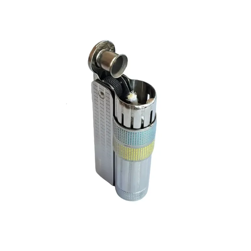 Зажигалка бензиновая IMCO Super 6700 Triplex Oil chrome yellow-blue Two Tone хром желто-голубая (IM1800083)