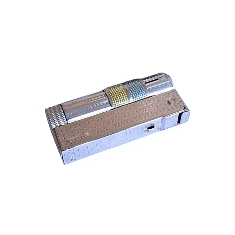 Зажигалка бензиновая IMCO Super 6700 Triplex Oil chrome yellow-blue Two Tone хром желто-голубая (IM1800083)