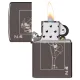 Зажигалка бензиновая Zippo Windy Design черный лид (49797)
