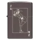 Зажигалка бензиновая Zippo Windy Design черный лид (49797)