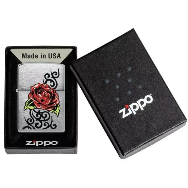 Зажигалка бензиновая Zippo Rose Tattoo Design (48790)
